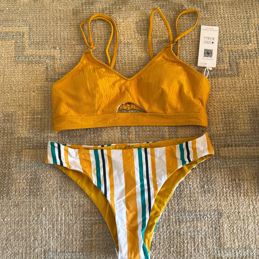 Striped two piece